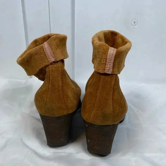 Aldo | Genuine leather booties - suede style Cognac - 6.5 - Picture 3 of 7